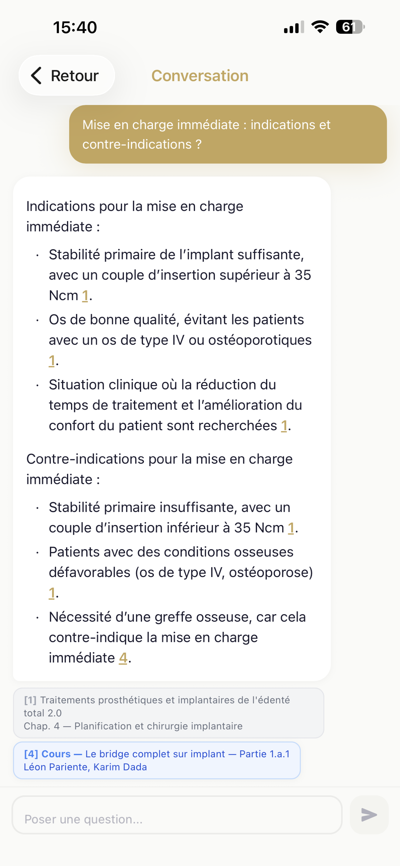 Assistant IA avec citations